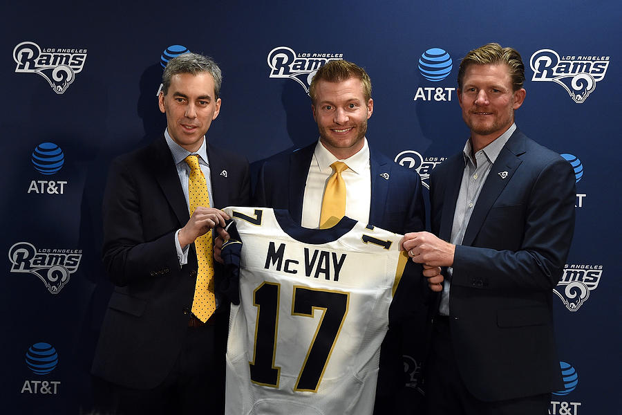 Los Angeles Rams Introduce Sean McVay - News Conference #2 Photograph by Lisa Blumenfeld