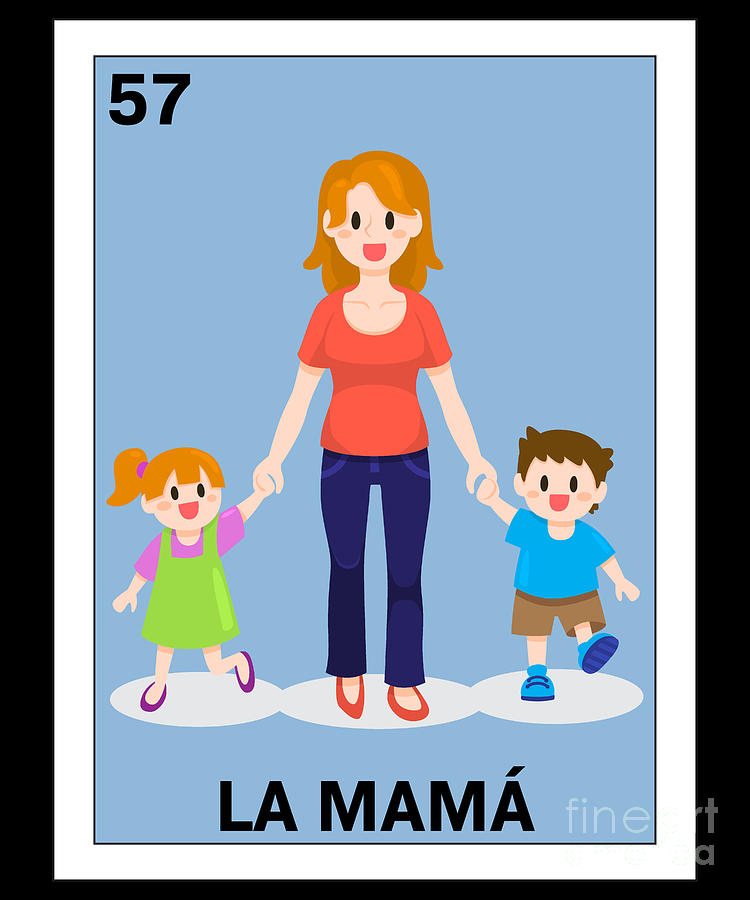 Loteria Mexicana - Mama Loteria Mexicana Design - Mama Gift - Regalo Mama  #2 Digital Art by Hispanic Gifts - Pixels
