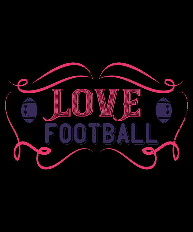 Football Digital Art - Love football #2 by Jacob Zelazny