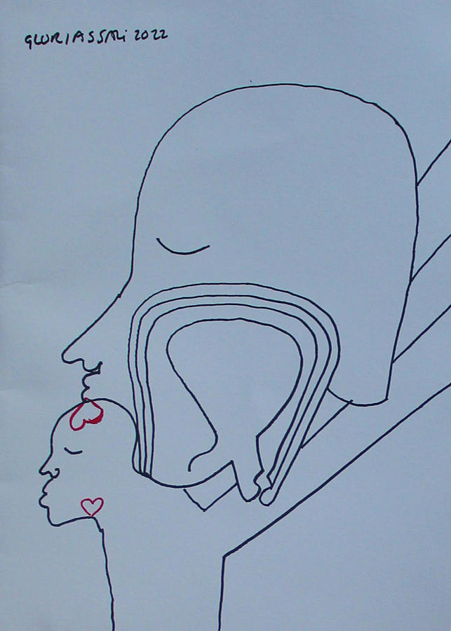 Love is I Will Always Have Your Back #2 Drawing by Gloria Ssali