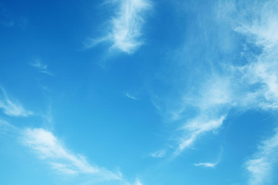 Low Angle View Of Clouds In Blue Sky #2 Photograph by Runstudio