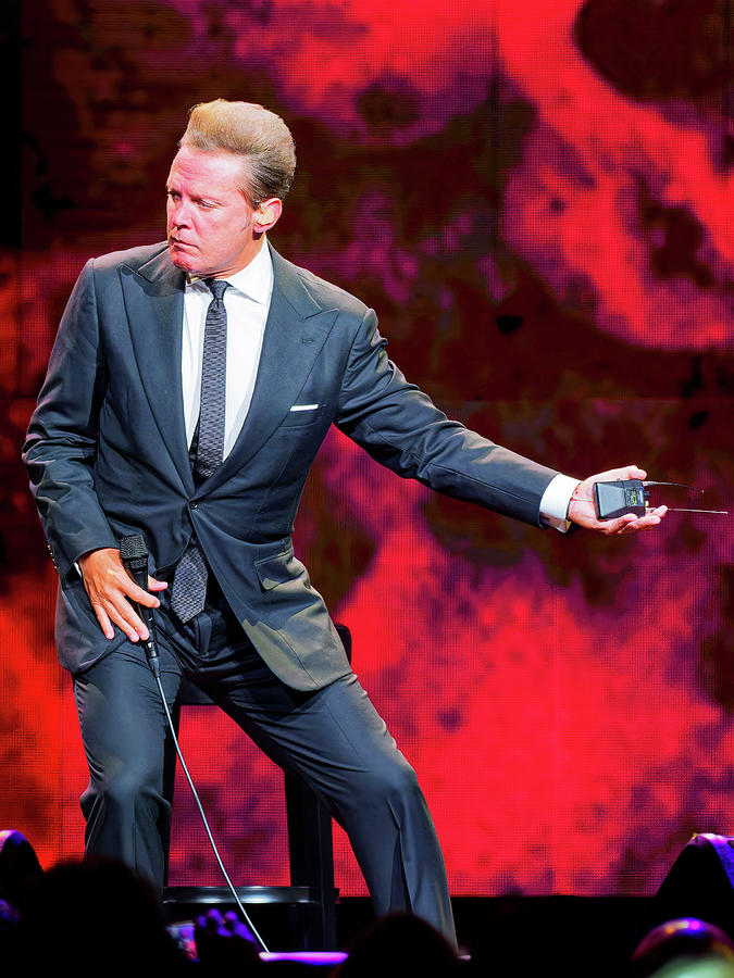 Luis Miguel in Concert #4 Photograph by Ron Dubin