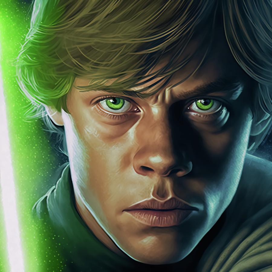 Luke Skywalker Digital Art by Creationistlife - Fine Art America