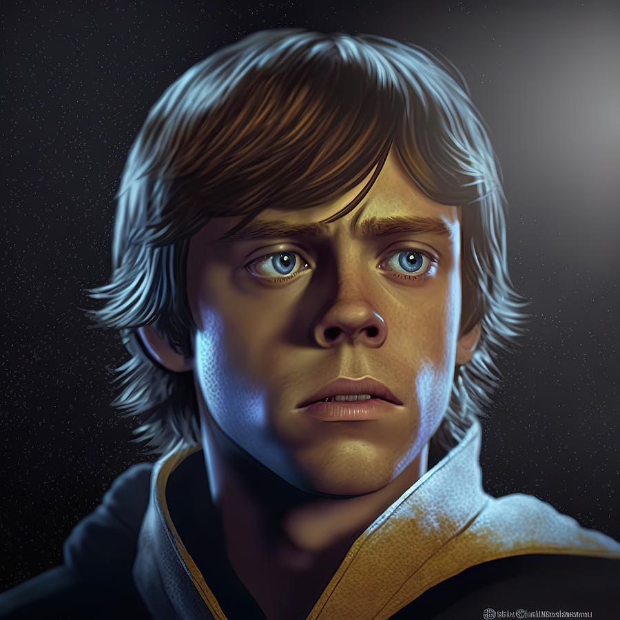 Luke Skywalker Digital Art by William Ernst - Pixels