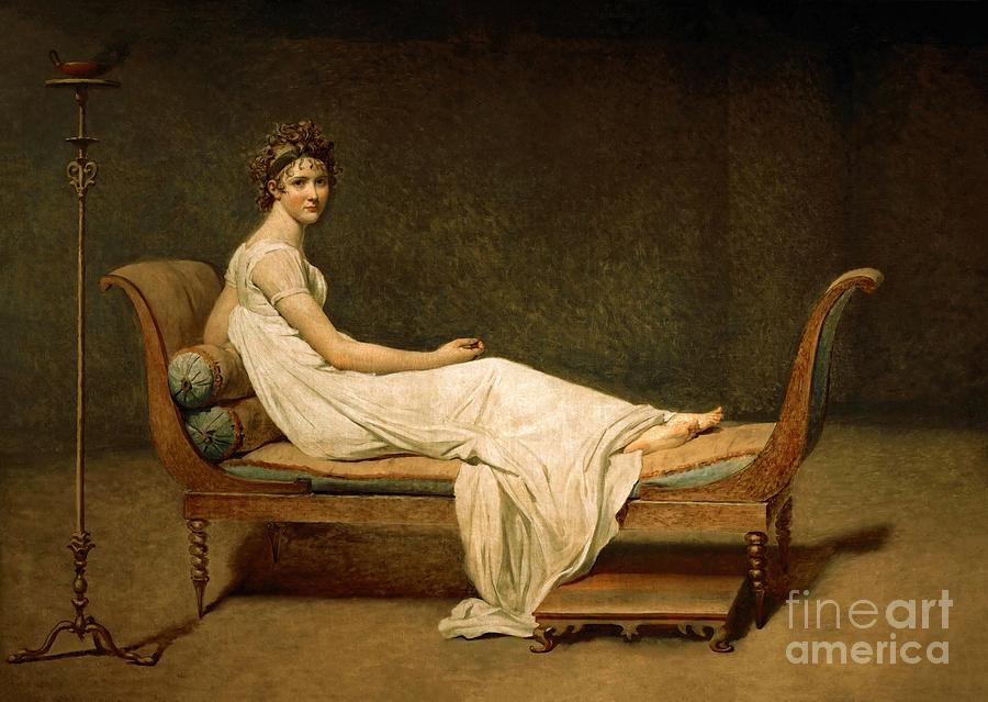 Madame Recamier #2 Painting by Jacques-Louis David