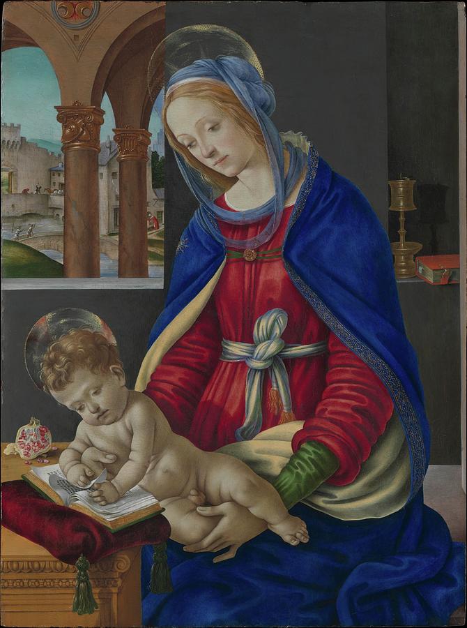 Madonna Painting - Madonna And Child by Filippino Lippi