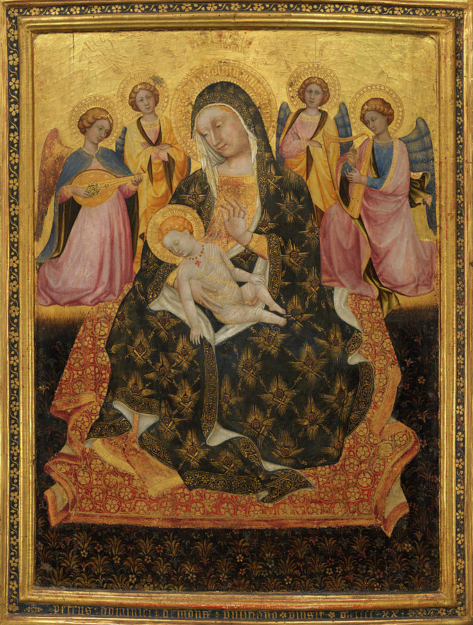 Madonna and Child with Angels #3 Painting by Pietro di Domenico da Montepulciano