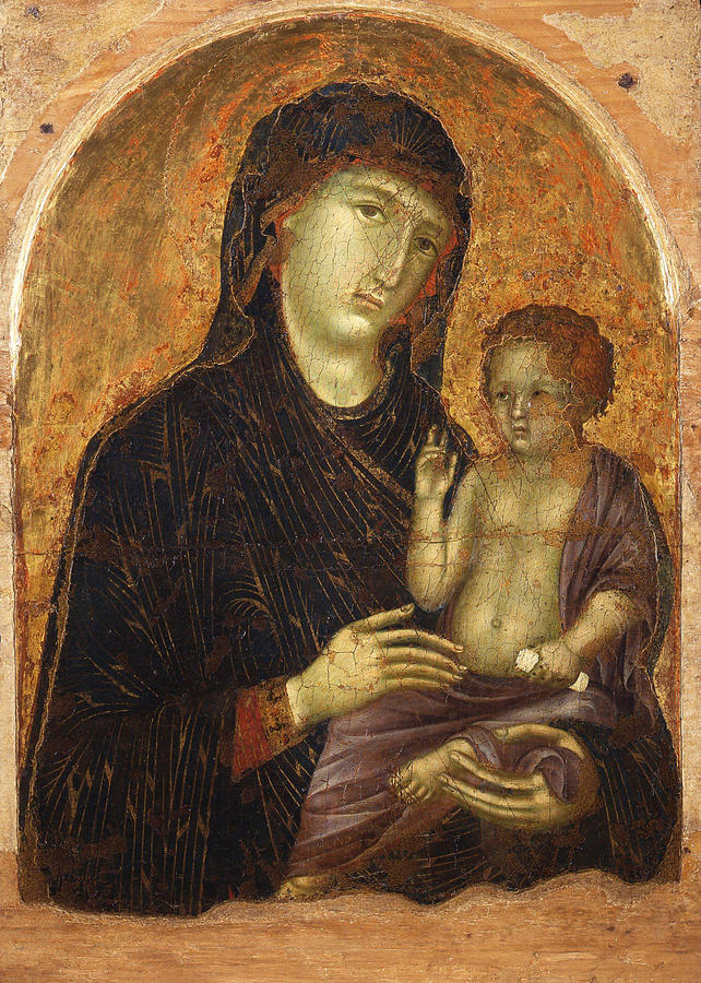 Madonna with Child #2 Painting by Duccio - Pixels