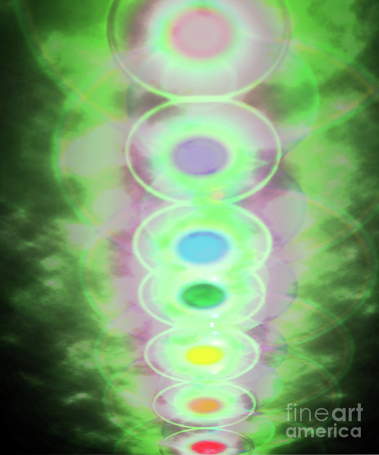 Magnificent Colorful brilliant life energy cki or Kundalini as e #2 Digital Art by Timothy OLeary