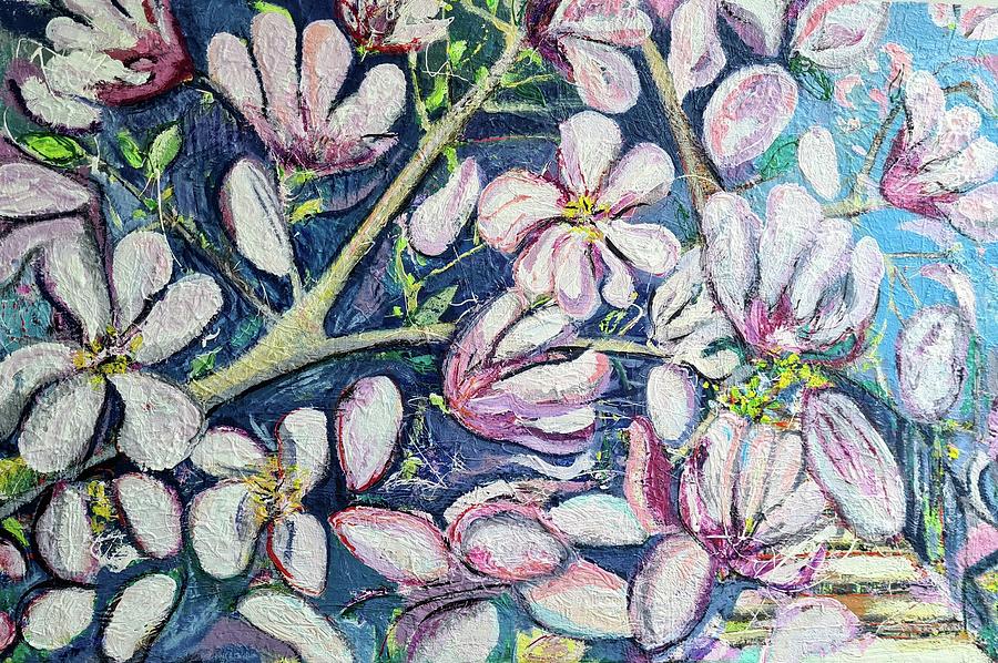 Magnolia Blossom #2 Painting by Evelina Popilian