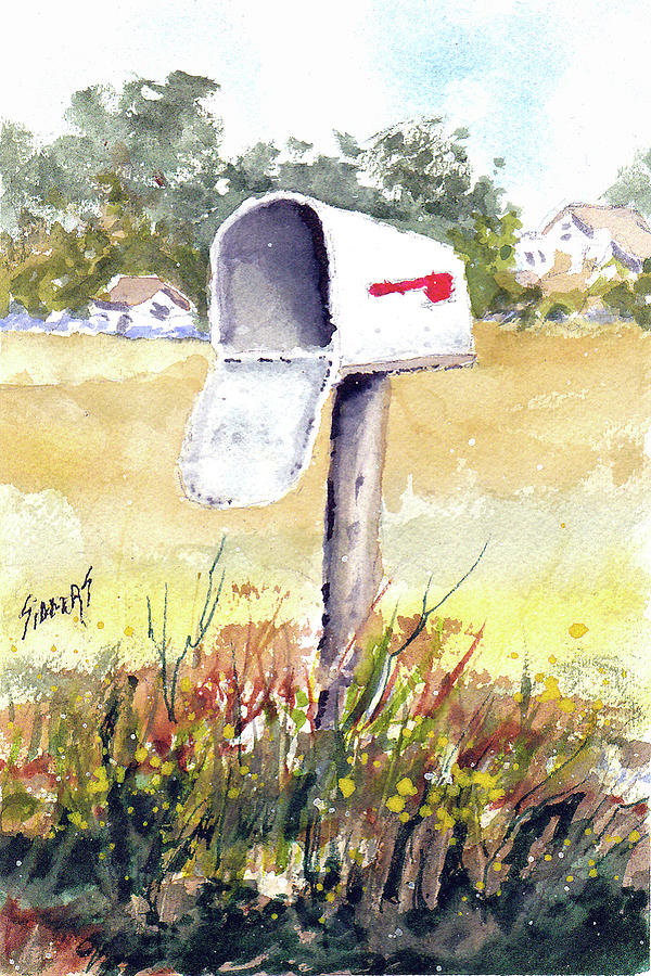 Mailbox #2 Painting by Sam Sidders