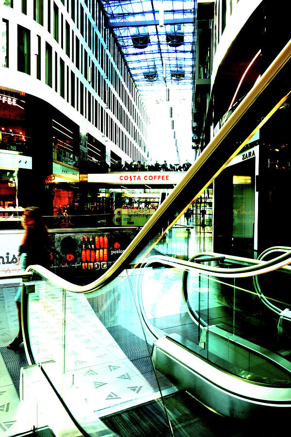 Mall Interior In Warsaw, Poland #2 Photograph by John Siest