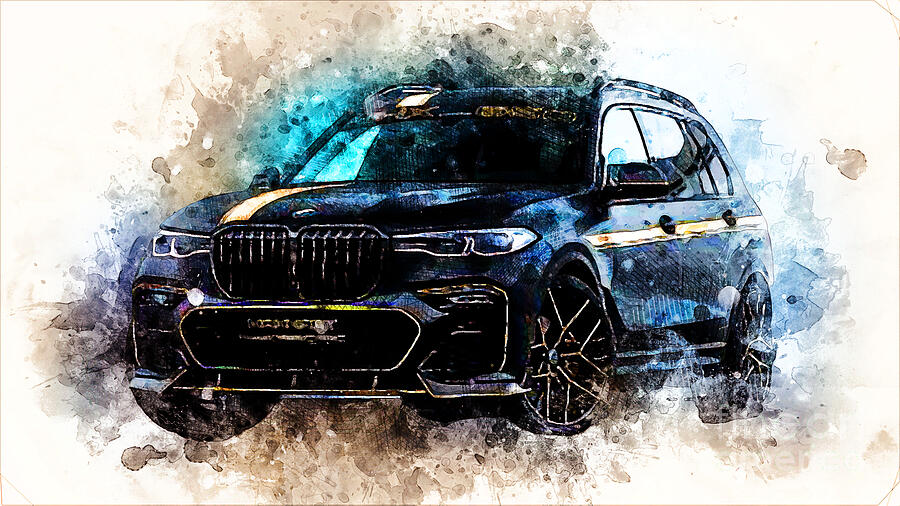 Manhart MHX7 650 BMW X7 M50i 2022 #2 Painting by Marietta Beatty - Fine ...