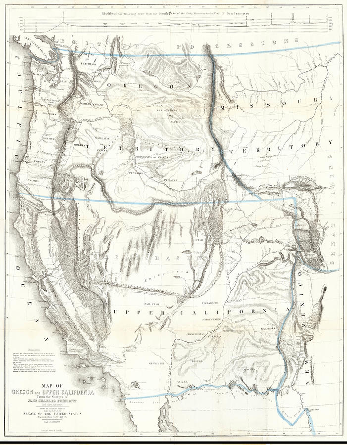 Map of Oregon and Upper California from the surveys of John Charles ...