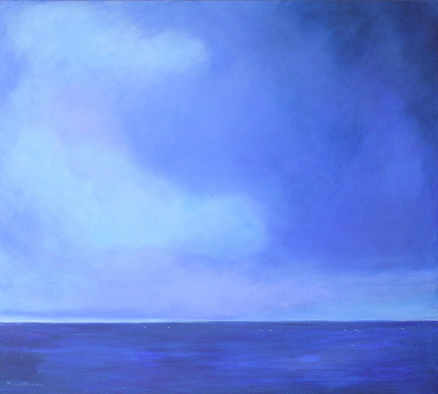 Landscape Painting - Mar Azul by Victoria Sheridan