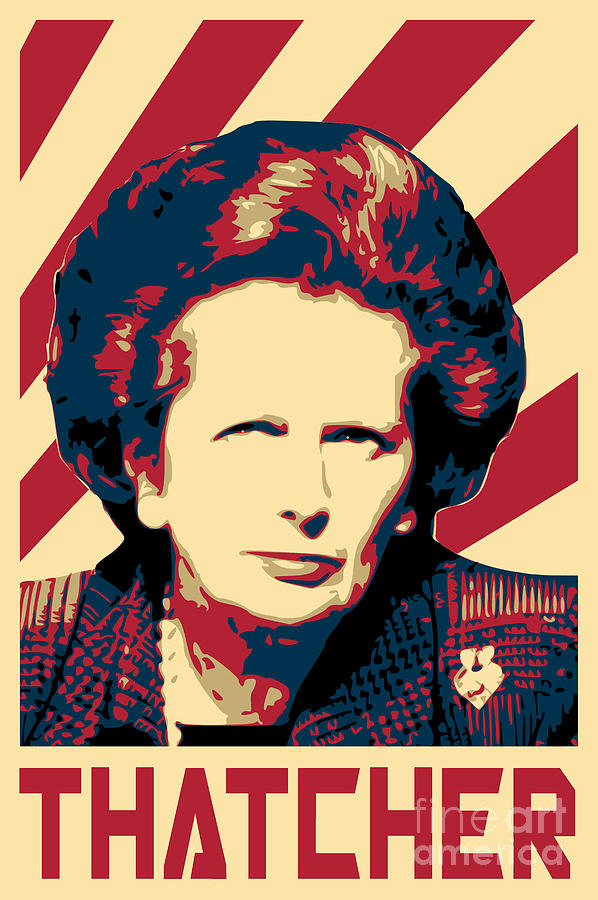 Margaret ThatcherRetro Propaganda Digital Art by Filip Schpindel - Fine ...