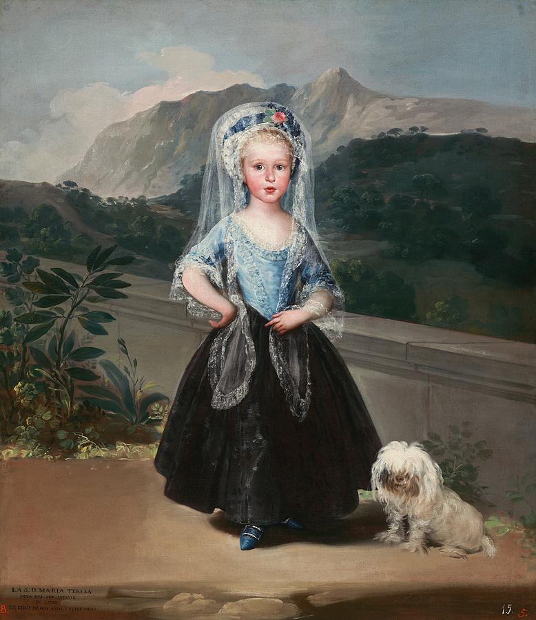 Maria Teresa de Borbon y Vallabriga #2 Painting by Vincent Monozlay