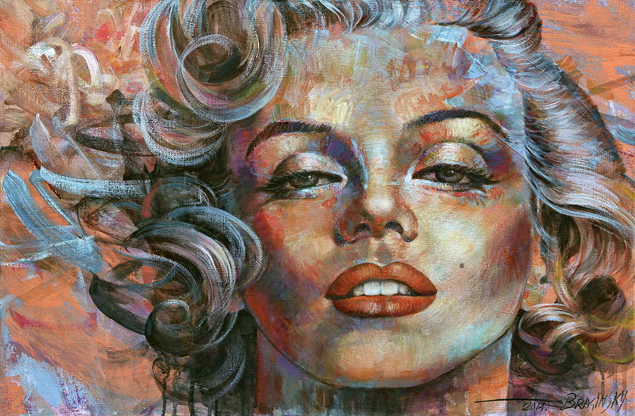 Marilyn Monroe Painting -  Marilyn Monroe #2 by Arthur Braginsky