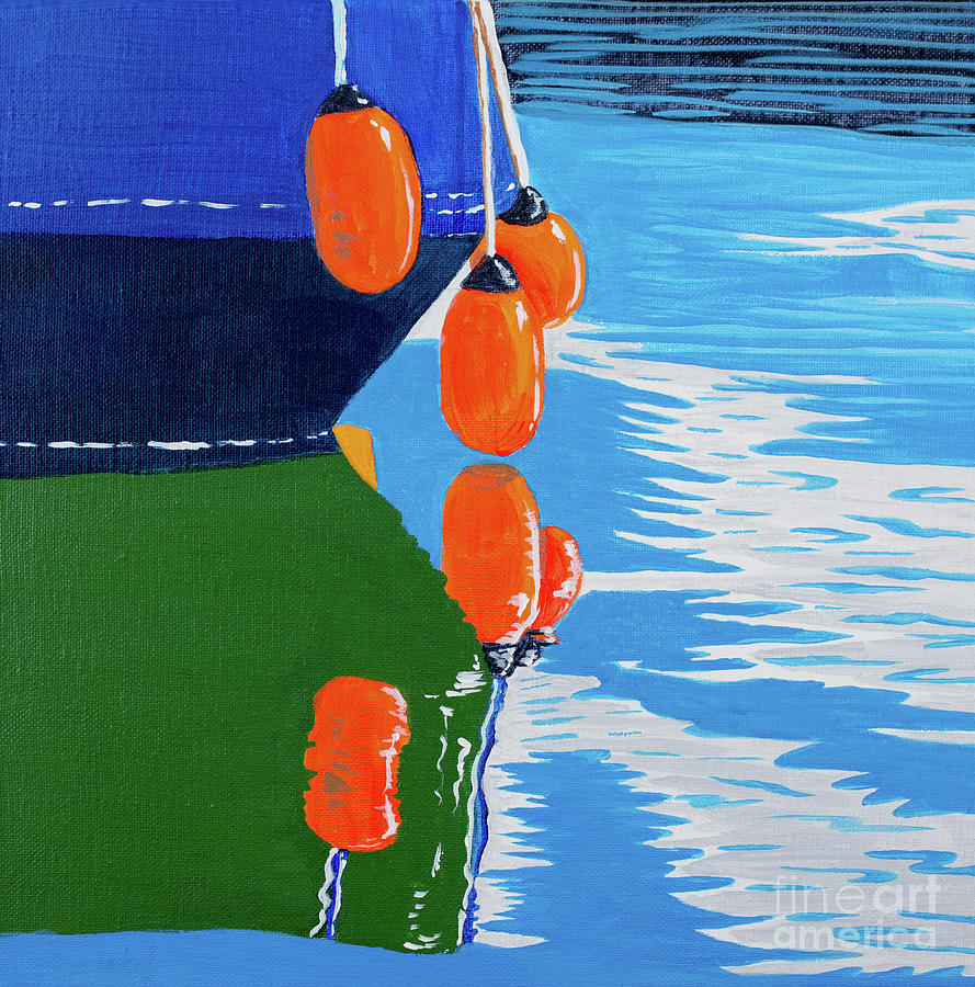 Marina Reflections #2 Painting by Norma Appleton