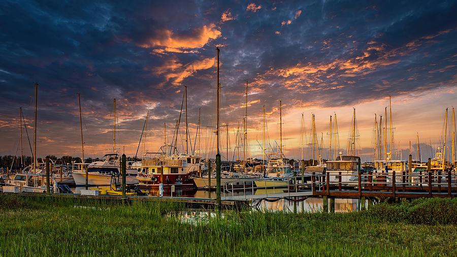 Marina Sunset #2 Photograph by Nick Noble