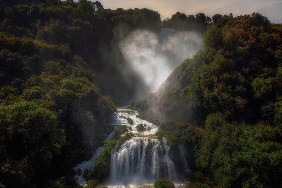 Waterfall Photograph - Marmore Falls - Umbria - Italy #2 by Joana Kruse