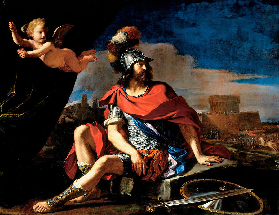 Guercino Painting - Mars with Cupid  #2 by Guercino