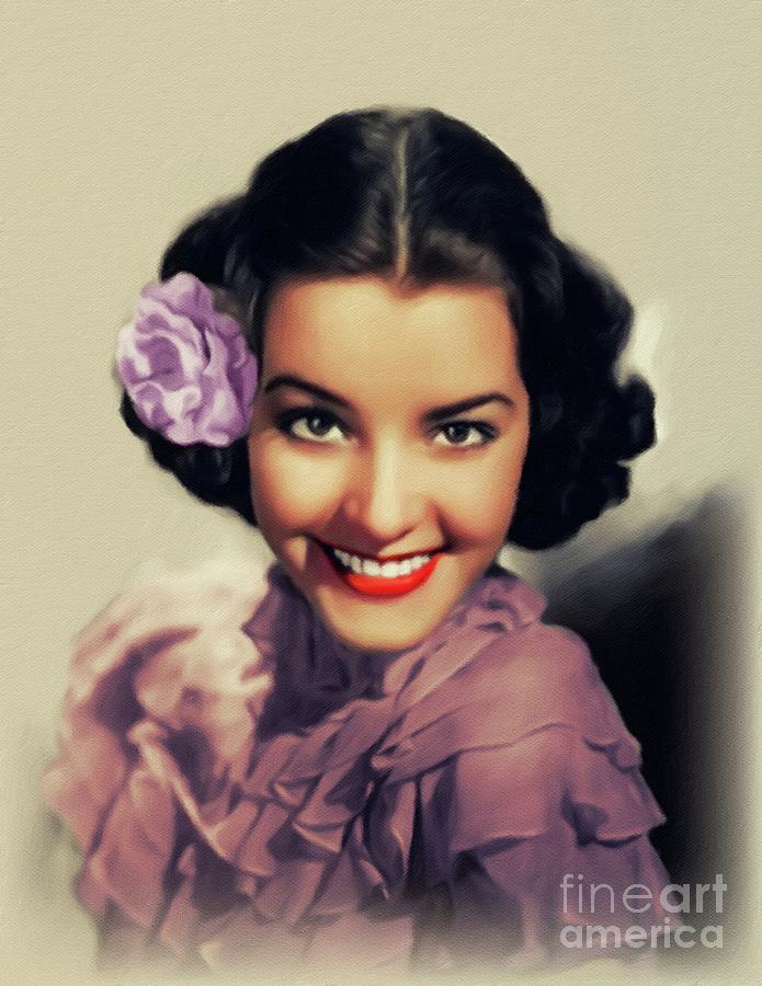 Marsha hunt vintage actress painting by esoterica art agency fine