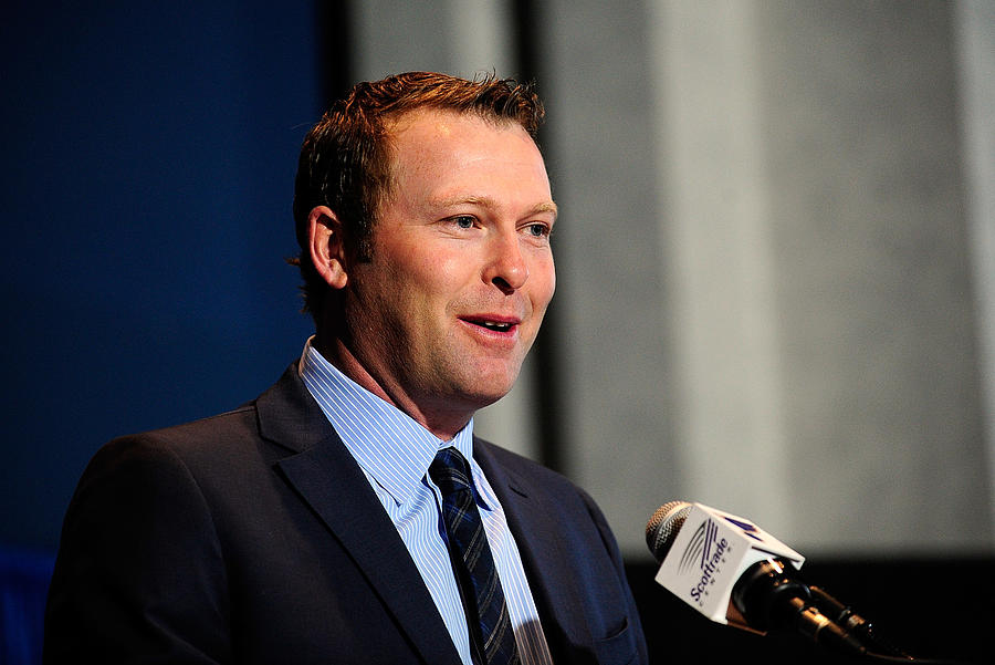 Martin Brodeur Retirement Press Conference #2 Photograph by Jeff Curry