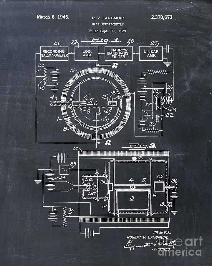 Mass Spectrometry Patent Print Digital Art by Visual Design - Fine Art ...