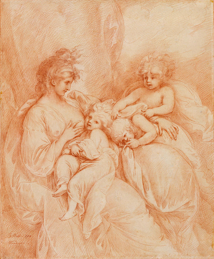 Maternity #2 Drawing by Benjamin West