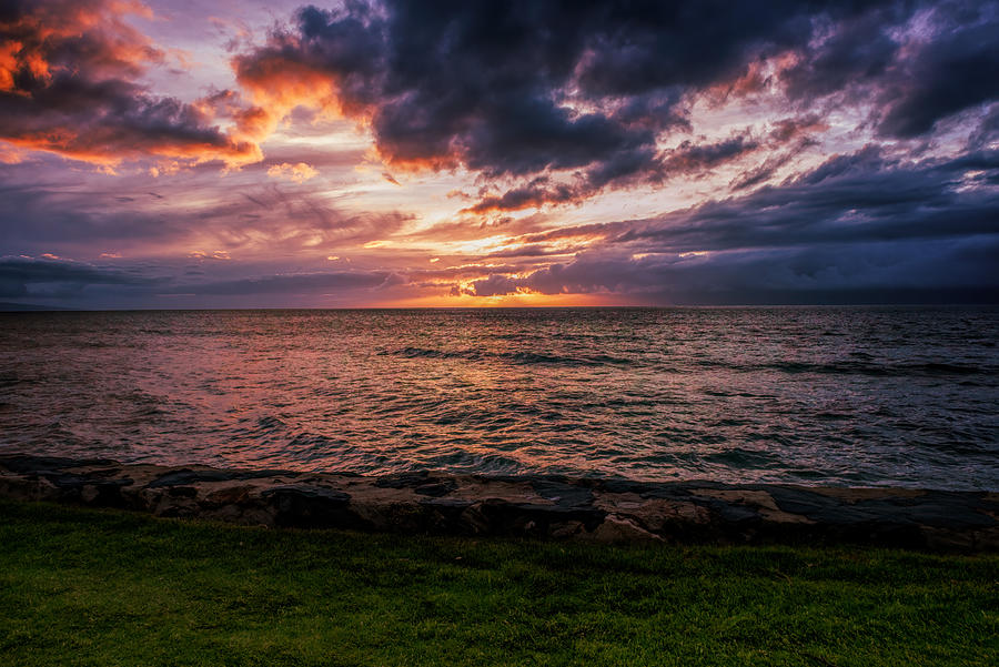 Maui Sunset #2 Photograph by Bill Dodsworth