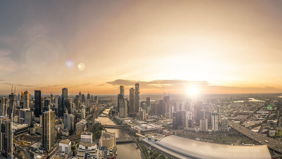 Melbourne Skyline #2 Photograph by Jackal Pan