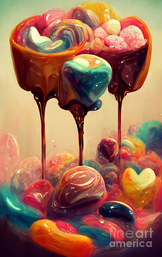 Melted Candy Digital Art