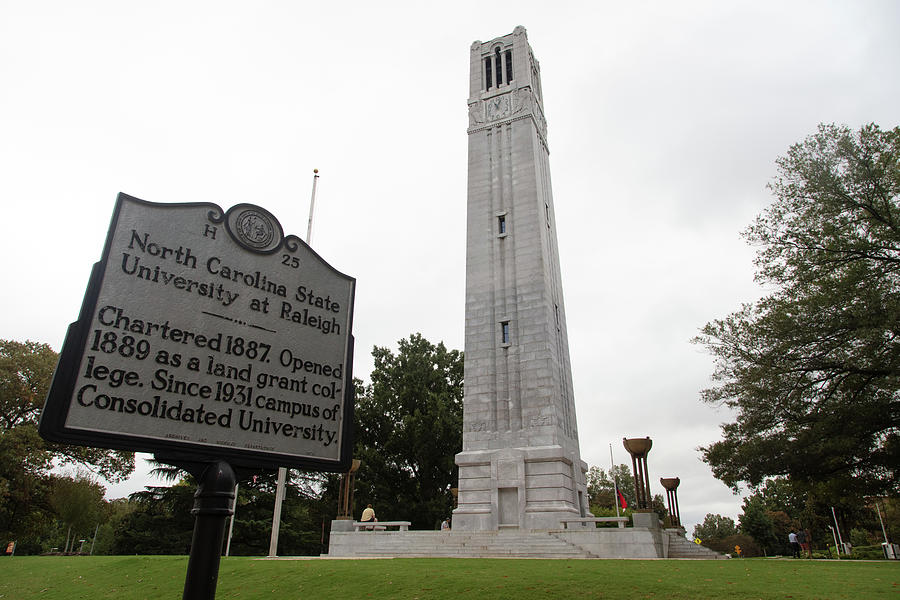 Memorial Bell Tower at North Carolina State University Photograph by ...