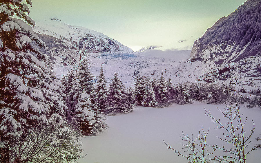 Winter Photograph - Mendenhall Glacier #2 by Bedford Chandler