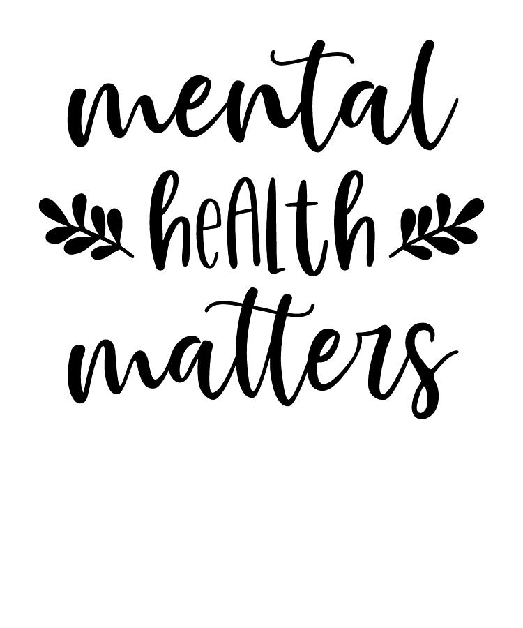 Mental Health Matters Support Ptsd End The Stigma Vintage Digital Art ...