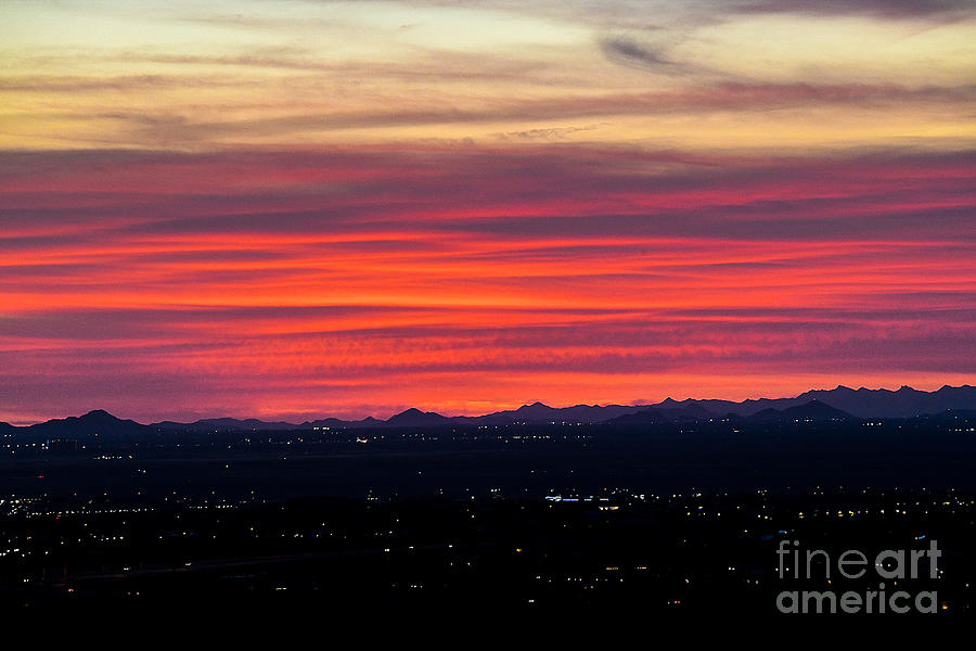 Mesa Arizona Sunset #2 Digital Art by Tammy Keyes