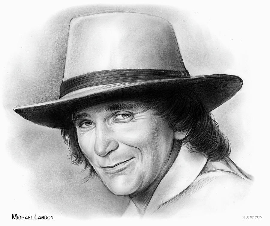 Michael Landon #2 Drawing by Greg Joens