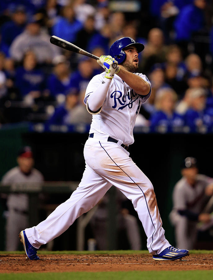 Mike Moustakas Photograph by Jamie Squire
