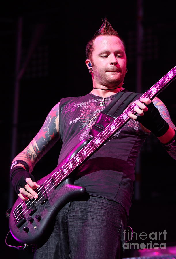 Mike Rodden - Hinder Photograph by Concert Photos - Pixels