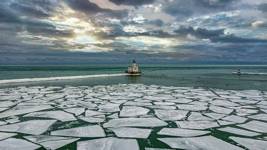 Milwaukee Breakwater Lighthouse Photograph