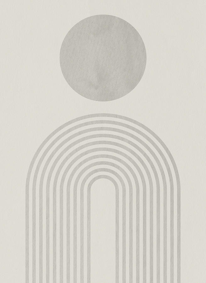Minimal Mid-Century Poster #2 Digital Art by Mike Taylor