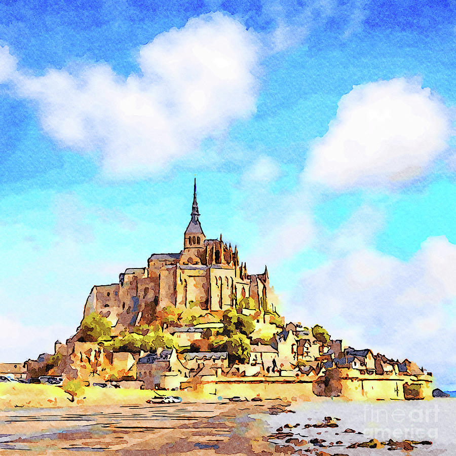 Summer Photograph - Mont St Michel Normandy France #2 by Colin and Linda McKie