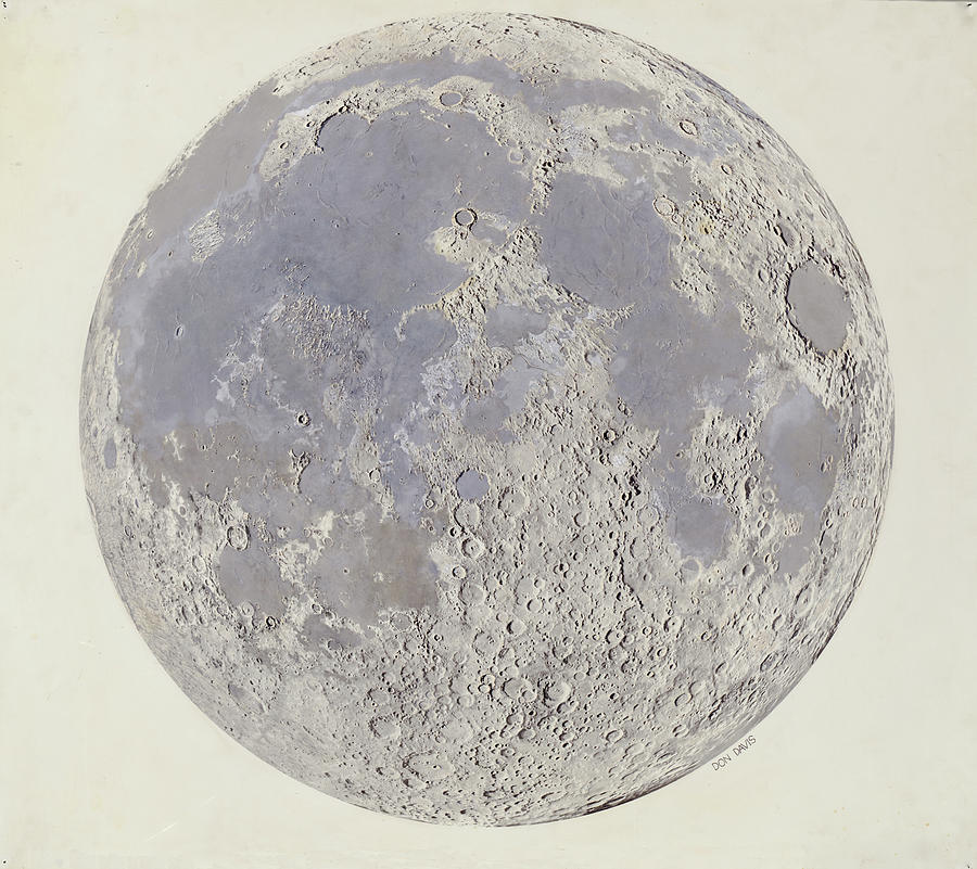 antique moon illustration