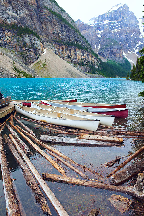Moraine Lake in Banff National Park - Canada #2 Photograph by StarZImages