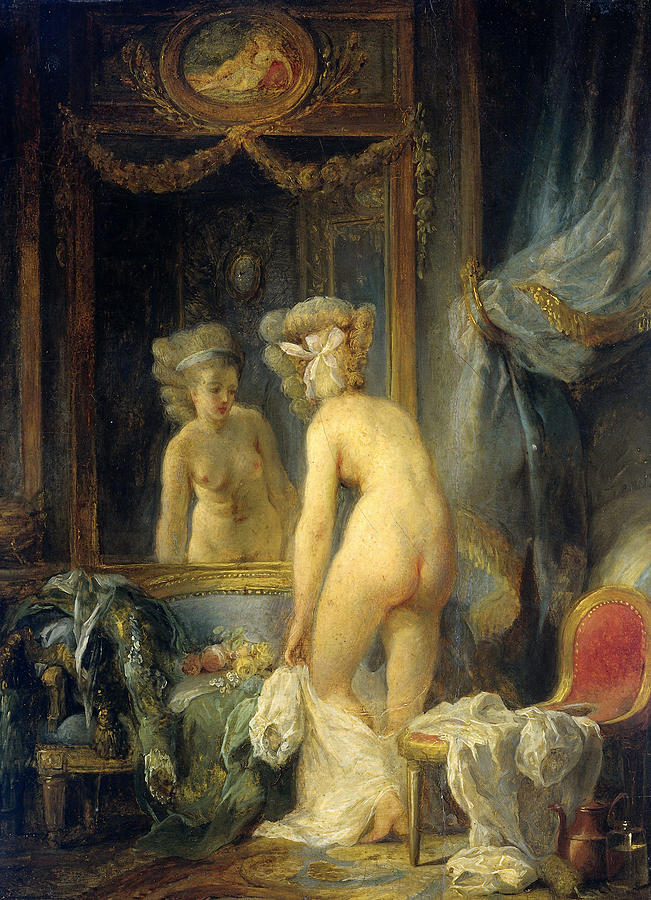 Morning Toilet #3 Painting by Jean-Frederic Schall