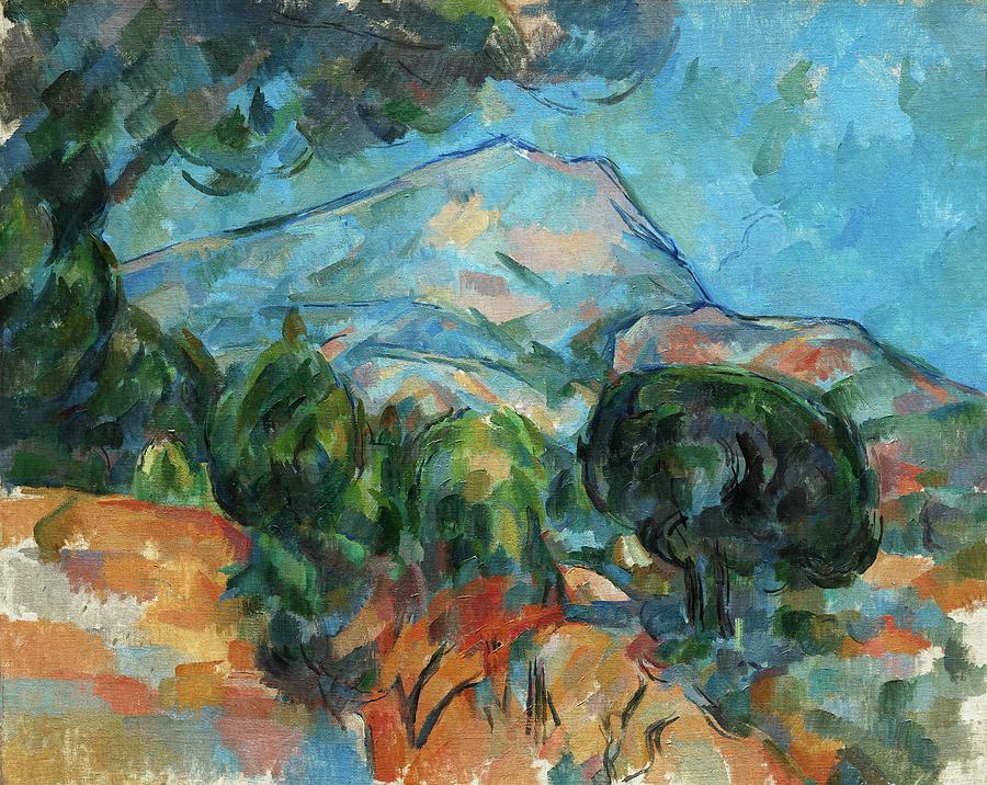 Landscape Painting - Mount Sainte Victoire #5 by Paul Cezanne