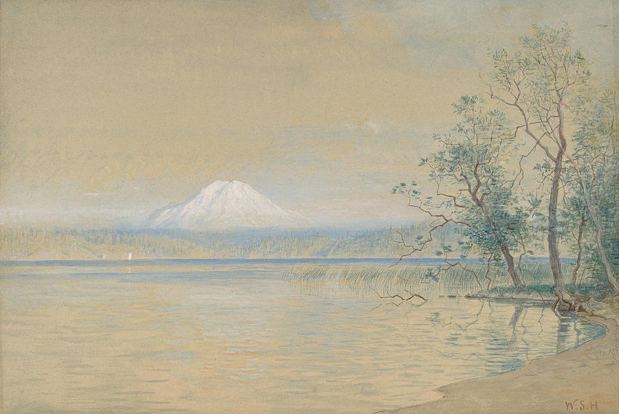 Mount Tacoma #3 Drawing by William Stanley Haseltine