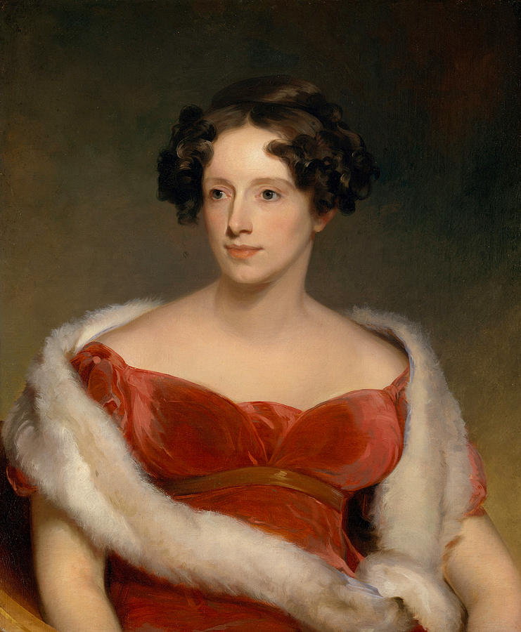 Mrs. John Biddle. Eliza Falconer Bradish #3 Painting by Thomas Sully