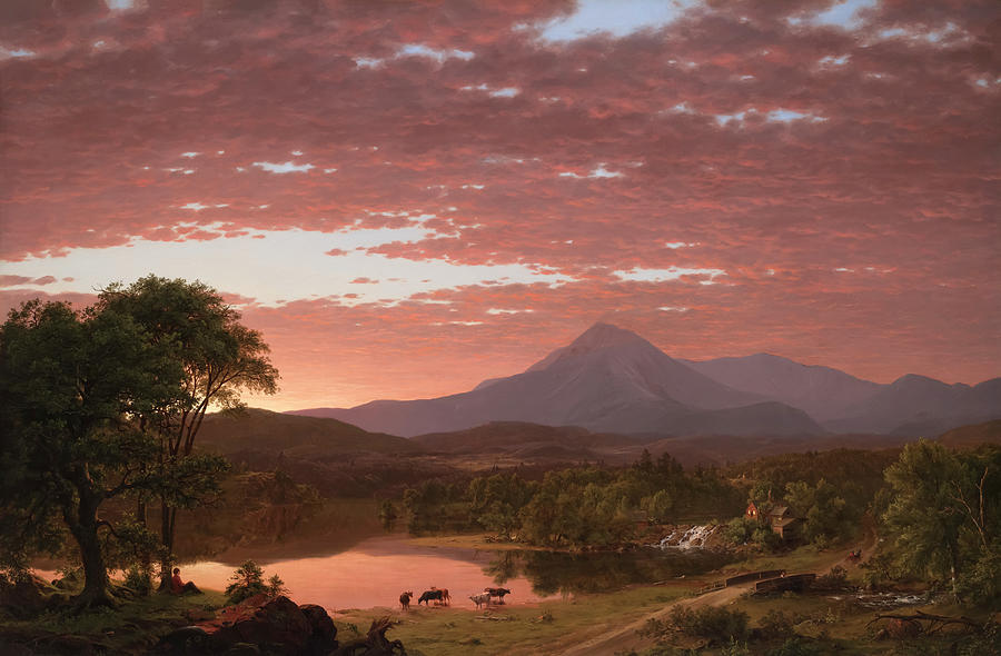 Mt Ktaadn By Frederic Edwin Church Painting